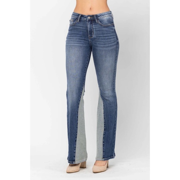 Judy Blue Denim - Judy Blue Georgia‎ Panel Flare Jeans Bell Bottoms Size 11/30